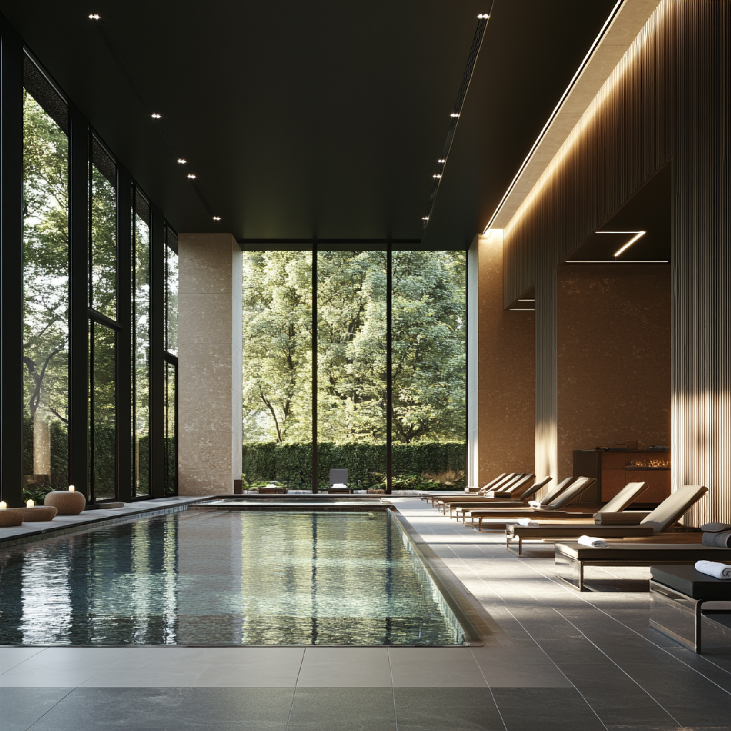 Grand Riviera wellness center — pool, gym and relaxation